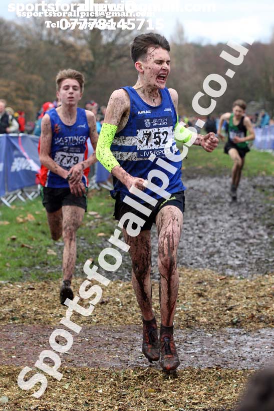 Mens under-17s  2017 British Athletics Liverpool Cross Challenge, Sefton Park, Liverpool. Photo:  David T. Hewitson/Sports for All Pics